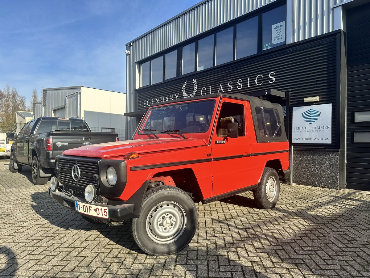2013classics's tweet photo. 🌟 Rare gem alert! 1981 Mercedes-Benz G 230 Cabriolet (W460) – the first petrol G-Wagon ever, rust-free, original Schottenkaro tartan interior, fully original and ready for adventures or shows. My personal write-up captures its military roots and collector magic. €59,900 – don’t miss this one!  
DM or call +31 6 23679846  
#MercedesGClass #ClassicGWagon #W460 #VintageOffroader  
https://t.co/fZI02df83t