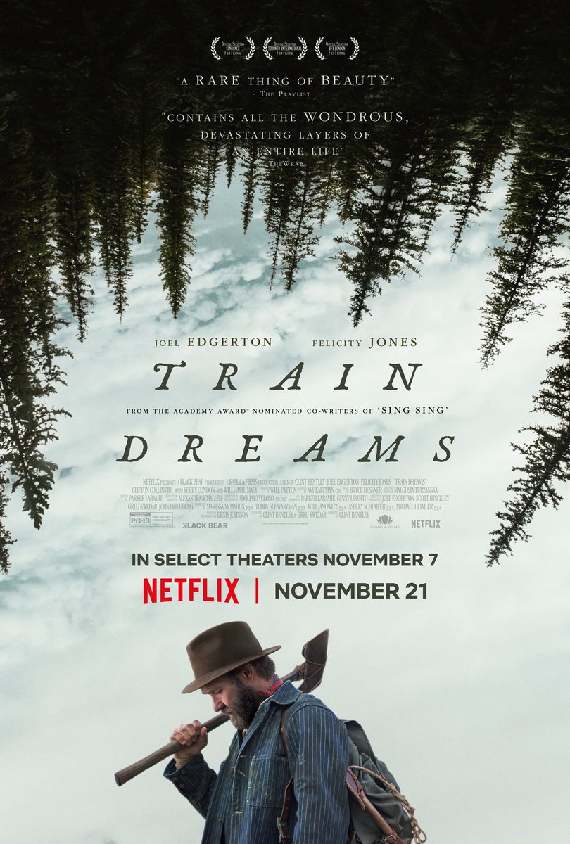 Train Dream 

من الأفلام اللي تبني عالم درامي بسيط وخاص فتجعلك منغمس وواثق بالرحلة. فيلم ثقيل وخلاب. رثاء سينمائي آسر. يحرك الأحسايس فقط فيجبرك على الاستسلام أثناء المشاهدة. الحادثة وما تبعها يمكن قراءتها من زوايا مختلفة عن الظاهر.