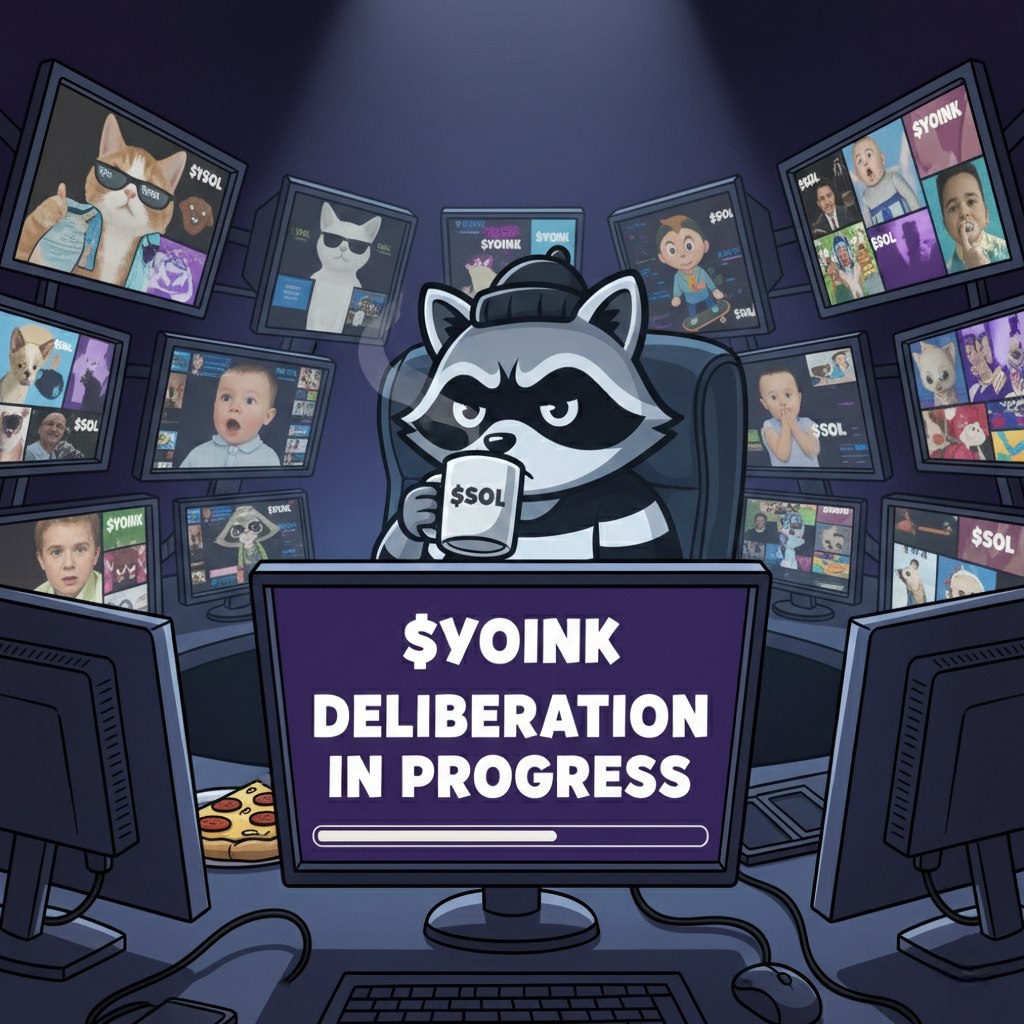 The $YOINK Meme Heist results are dropping in a few hours. Stay alert! 🦝💰🔥

#MemeContest #YOINK