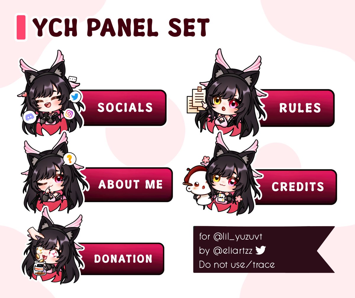 eliartzz's tweet image. YCH Panel Set for @lil__yuzu on vgen 🩷
Likes &amp;amp; RTs are appreciated🌱
#ych #panel #commission #vgen