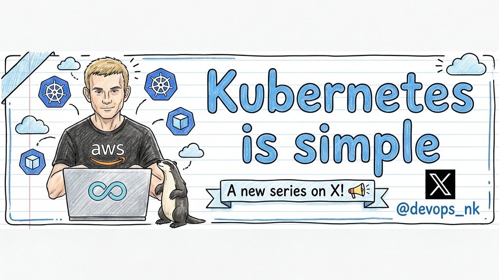 Announcement 📢 : I’m starting an "Kubernetes is simple" series

📑 One Kubernetes topic every day
• Core concepts &amp; architecture
• Key resources (Pod, Service, Deployment, etc.)
• Networking &amp; storage basics
• Real-world use cases
• Hands-on demos

🔀 Repost it so others