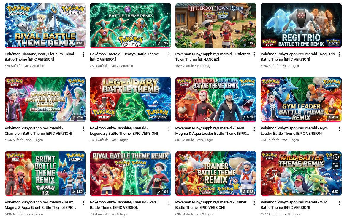 Sadly a big Pokémon remix community figure has decided to ruin his own reputation even further by uploading videos full of AI generated art / presumably AI assisted music by posting tracks in a suspiciously short amount of time. In comments, he claims his "irl friends" helped.