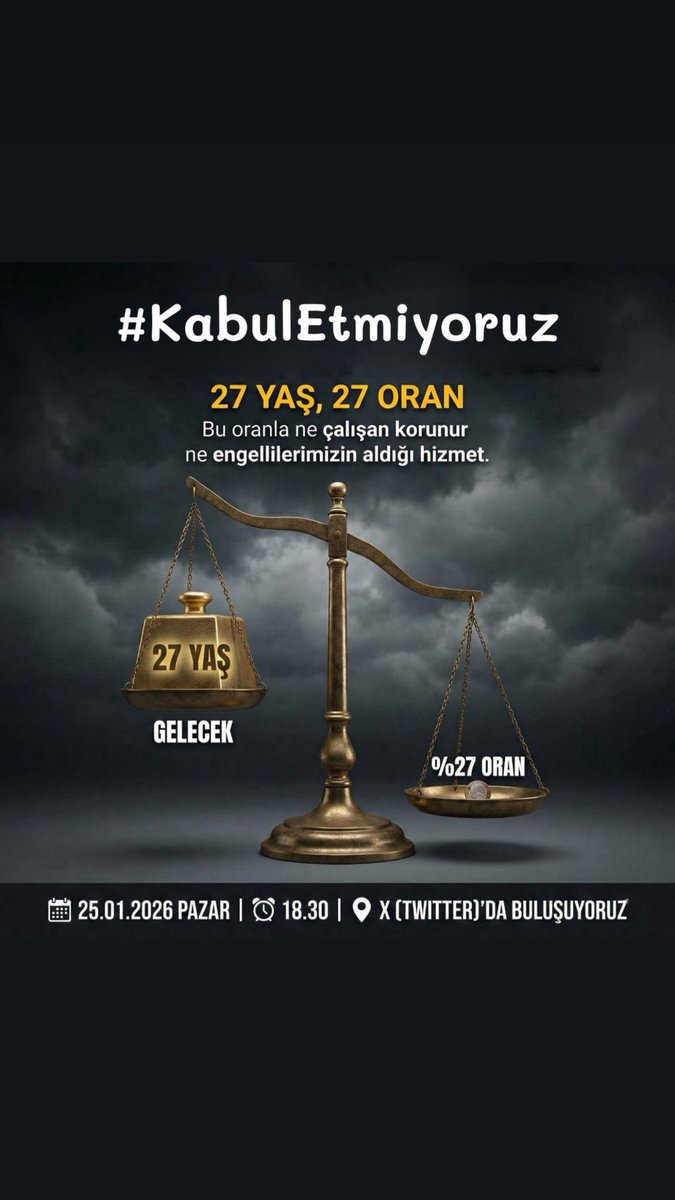 %27 iyileştirme, artan maliyetler karşısında yok hükmündedir. Bu bir iyileştirme değil, geriye gidiştir.
#KabulEtmiyoruz
<a href="/RTErdogan/">Recep Tayyip Erdoğan</a> <a href="/EmineErdogan/">Emine Erdoğan</a> <a href="/tcbestepe/">T.C. Cumhurbaşkanlığı</a> <a href="/iletisim/">T.C. İletişim Başkanlığı</a>   <a href="/cbsbb/">T.C. Cumhurbaşkanlığı Strateji ve Bütçe Başkanlığı</a> <a href="/HMBakanligi/">T.C. Hazine ve Maliye Bakanlığı</a> <a href="/tcmeb/">Millî Eğitim Bakanlığı</a> <a href="/tcailesosyal/">T.C. Aile ve Sosyal Hizmetler Bakanlığı</a> <a href="/Yusuf__Tekin/">Yusuf Tekin</a> <a href="/memetsimsek/">Mehmet Simsek</a>
