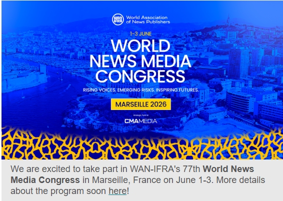 Therajomas's tweet photo. Hi Joseph,

We wish you a wonderful 2026!

Sincerely,

The Congress Team

WAN-IFRA | World Association of News Publishers

congress@wan-ifra.org

Frankfurt, Germany https://t.co/OprWuELKaA
