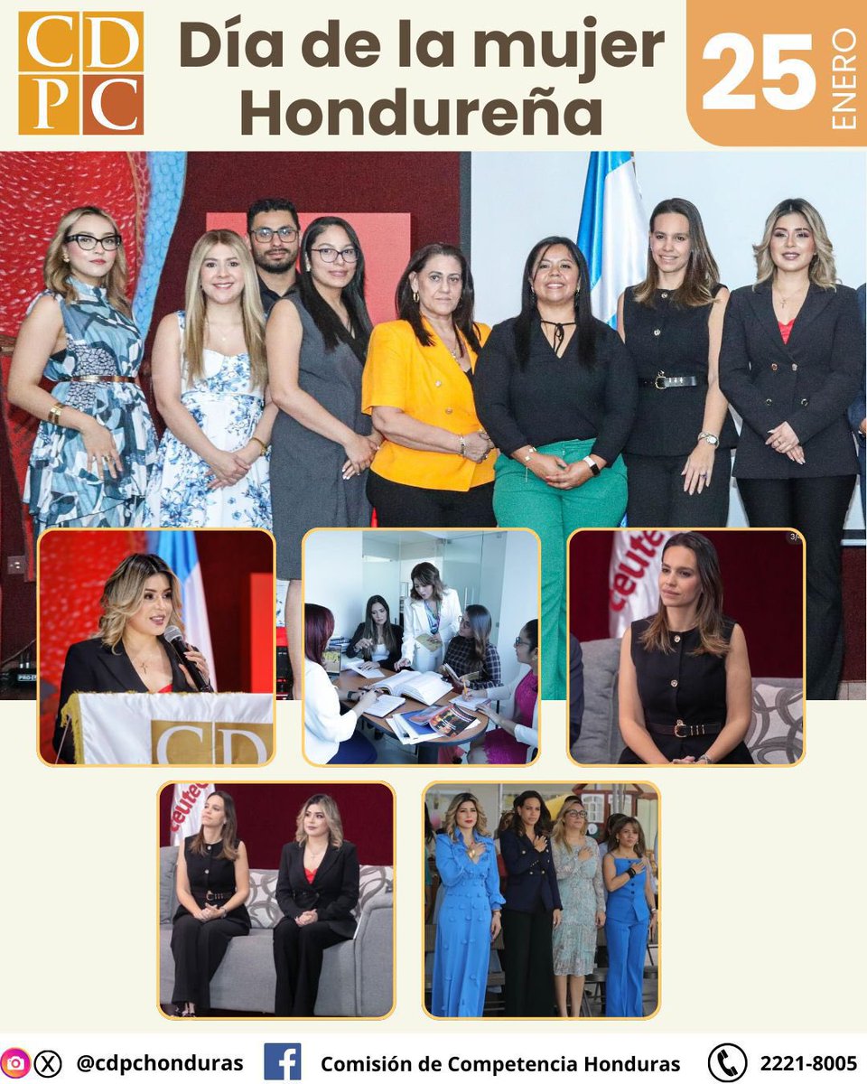 Feliz Día de la Mujer Hondureña💐🇭🇳
La Comisión para la Defensa y Promoción de la Competencia reconoce y celebra la fuerza, el compromiso y el liderazgo de las mujeres hondureñas, quienes con su trabajo diario contribuyen al desarrollo económico, social e institucional de nuestro