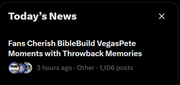 Wow Bubbles, you always do such a good job trending. 
Thank you for spending time remembering BibleBuild with us.

Feel free to keep using the hashtag, let your voice be heard.

LET'S MEET AGAIN SOMEDAY
#RememberingBibleBuild

#BibleBuild #ไบเบิ้ลบิว #Bubbles #BibleWichapas