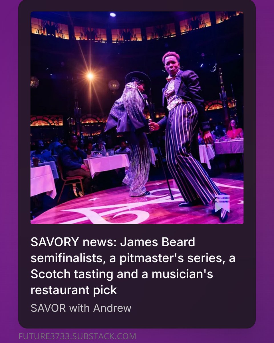 Check out the latest in #chicago #dining news with SAVOR with Andrew (future3733.substack.com)! #writing #news