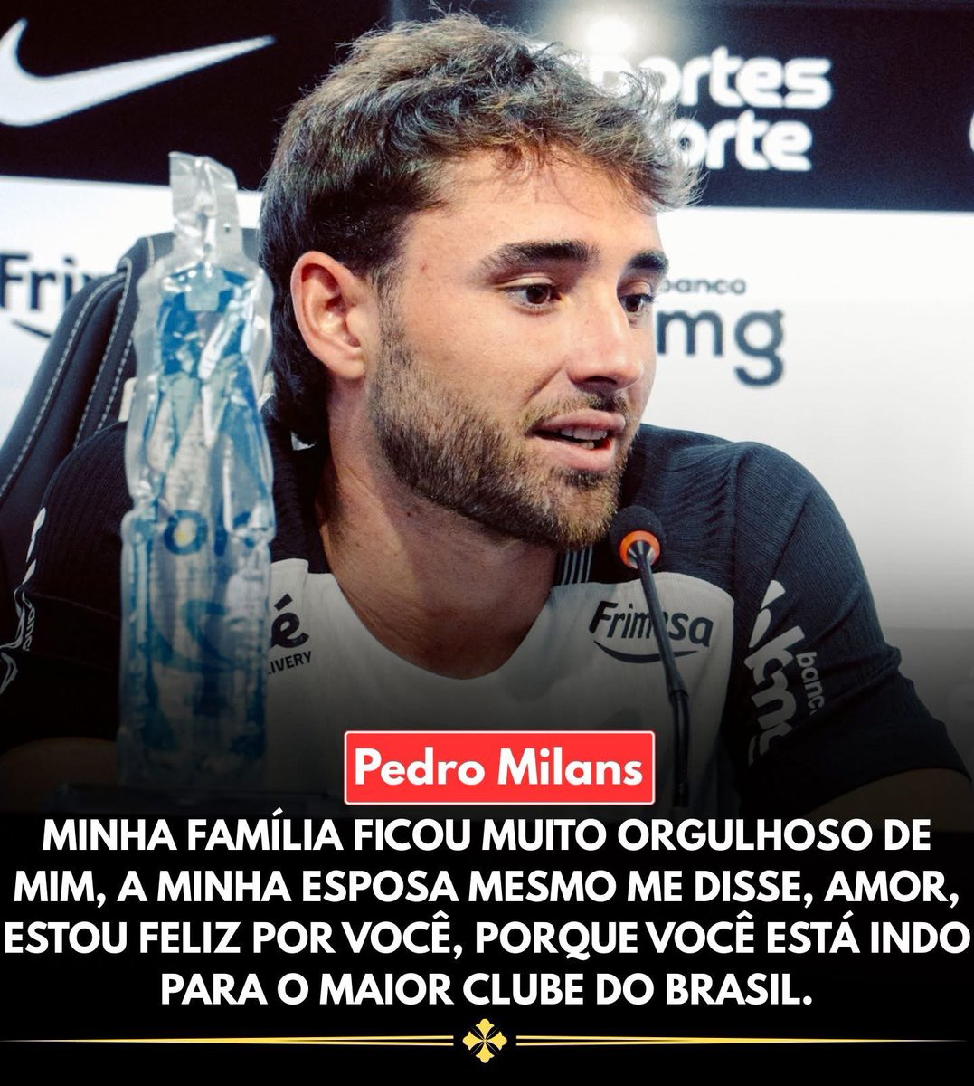 lindifc's tweet photo. SUA ESPOSA ESTÁ COBERTA DE RAZÃO, PEDRO MILANS! AQUI É OUTRO PATAMAR, É A MAIOR DO BRASIL E A MAIS FIEL DO MUNDO. PODE TRAZER A FAMÍLIA TRANQUILO, PORQUE O CORINTHIANS É UMA GRANDE FAMÍLIA E AGORA VOCÊS FAZEM PARTE DO BANDO DE LOUCOS. 🦅 https://t.co/HRjR5QPcBU