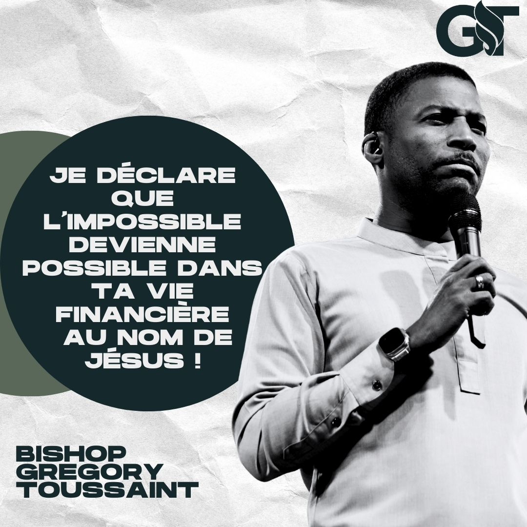 Que l'impossible devienne possible dans ta vie financière, au nom De Jésus !
#shekinahfm #gregorytoussaint