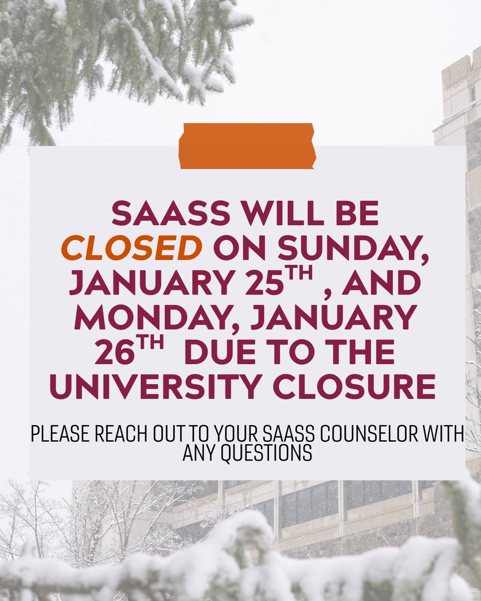 Virginia Tech SAASS tweet media