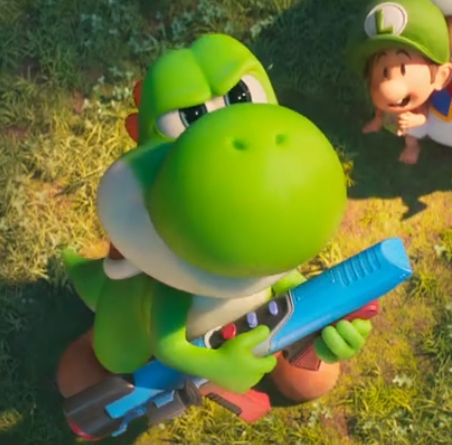 Yonikkun's tweet photo. Yoshi with a scope is literally all I needed in my life. https://t.co/HGrVqww2Te