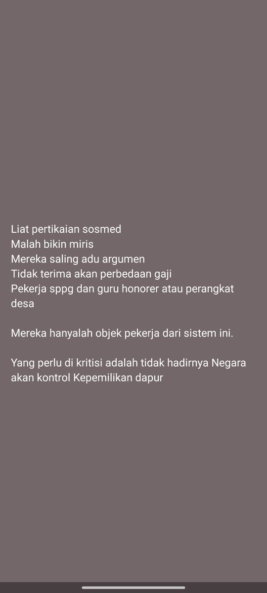 <a href="/dosenkesmas/">MinDos</a> Persih lebih kurang sama seperti tulisan seorang  temen kemarin malam yang sudah malang melintang di dunia politik dan banyak kenal dengan tokoh politik.

Beliau aja miris katanya, terlebih di tengah sikon ekonomi &amp; saya beli seperti saat ini yang semakin tidak menentu.