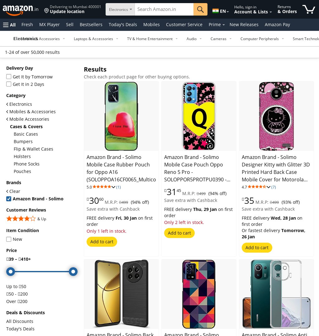 DealZille's tweet image. amazon.in/s?rh=n%3A13894…  
🚨Rs.30 Cases! Mobile Cases &amp;amp; Cover ₹30 MRP: ₹199) Selling fast #ad #Amazon #MobileCase #Deal