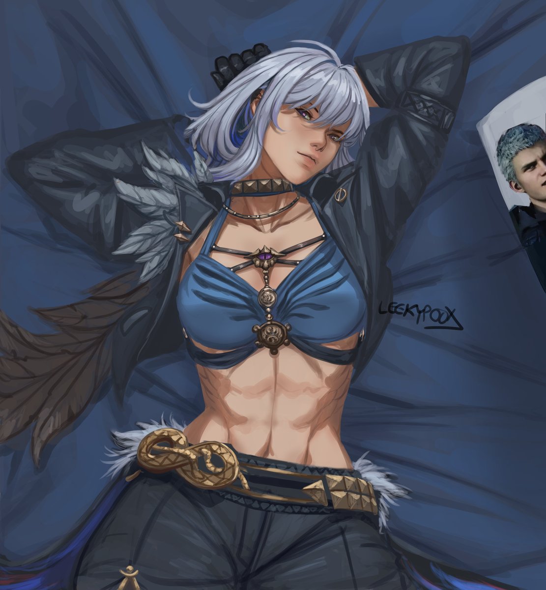 Leekypooart's tweet image. Galbrena Fanart

Once again doing fanart of games I have never played.

Jacket off is in the comments :)