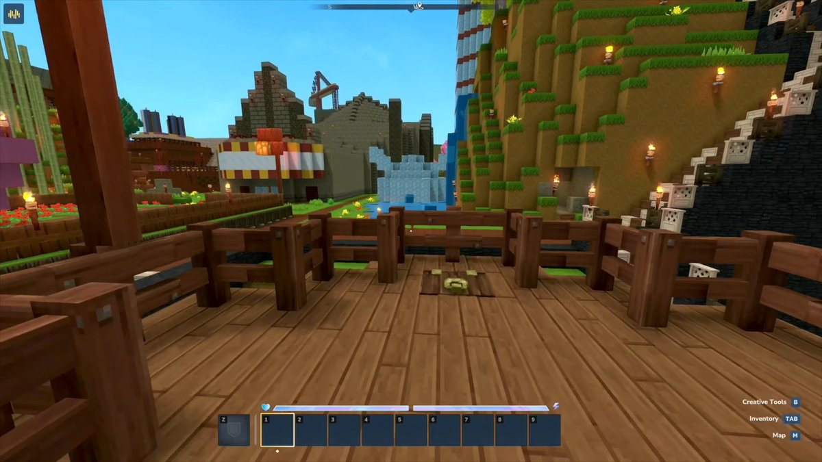 KweebecCorner's tweet image. Stampy recreated his Lovely World in Hytale!