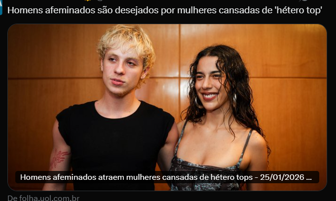 Quem gosta de homem frouxo é mulher q não quer compromisso nem regras.