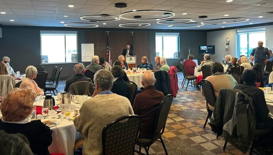 ManikElahi's tweet photo. Yesterday, on behalf of @NYSYD &amp; @AlbanyYoungDems, I was glad to join Fulton (Chair Ed Jasewicz) &amp; Montgomery County Dems to talk about building a Party that ensures sustainable, equitable representation for young, working-class folks across urban &amp; rural NY. Stronger together! https://t.co/m7RWMCyGuX