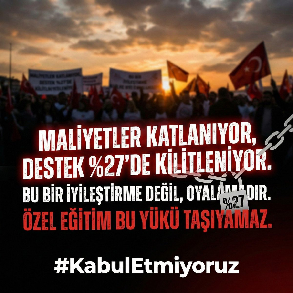 #KabulEtmiyoruz