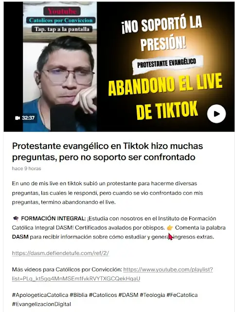 En uno de mis live en tiktok subió un protestante para hacerme diversas preguntas, pero cuando se vio confrontado con mis preguntas, termino abandonando el live. Considera unirte como miembro en Patreon para ver el vídeo.

patreon.com/posts/protesta…