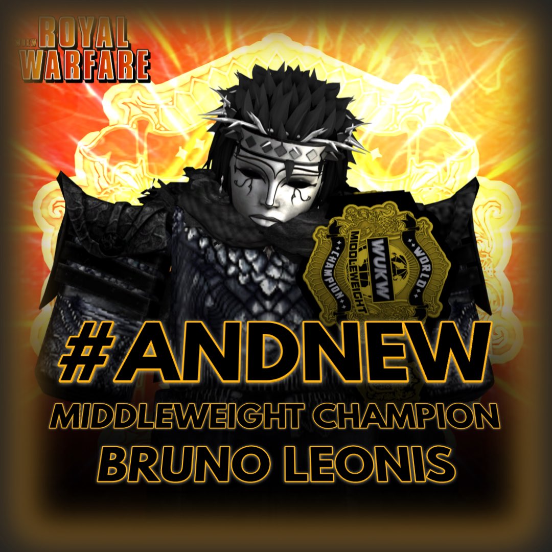 AND NEWWWW

MIDDLEWEIGHT CHAMPION 

<a href="/B_06_05/">Brunin</a> 

IN A BRUTAL UNSANCTIONED HELL IN A CELL MATCH BRUNO LEONIS WALKS OUT AS A 2x Middleweight Champion 

#WorldUnited #MonarchLegacyOfMonsters #WukwRoyalWarafre