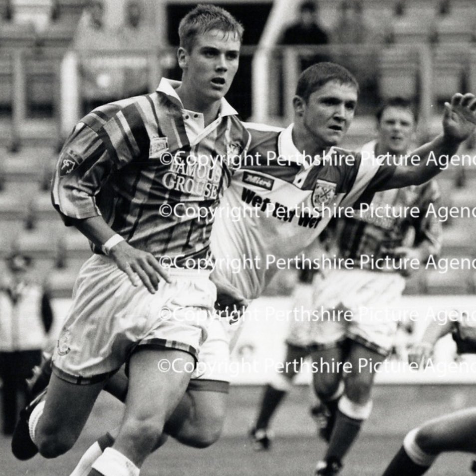 Lost for over 30 years 🕰️

Year: 1995/96
Kit: Home Shirt
Type: Match Worn
Player: #5 Griffin, Weir
Maker: The Saints Collection 1884
Sponsor: The Famous Grouse
Size: 3XL

Info: Won at a raffle during 95/96, forgotten in an attic ever since.
<a href="/StJohnstone/">St. Johnstone FC</a> @SPFL #matchworn #football