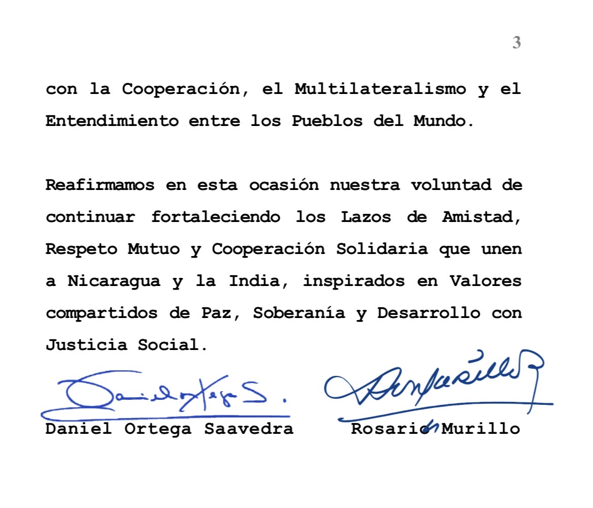 Nicaragua felicita a la India por el 76 Aniversario de la Proclamación de su República.
#noticias #nicaragua

Más información 🌐👉🏻 canal4.com.ni/nicaragua-feli…