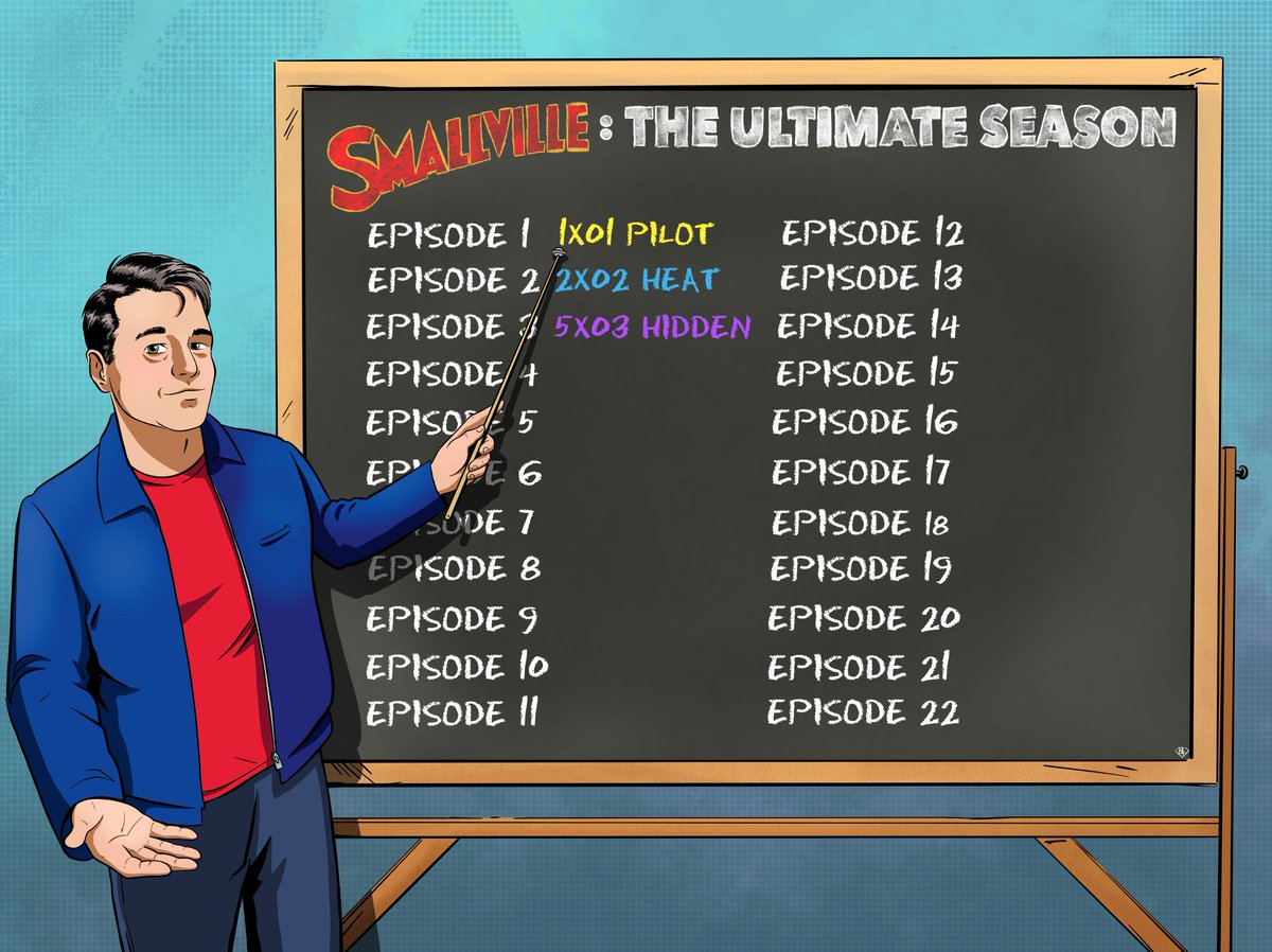 #SmallvilleTheUltimateSeason Episode 3 has been decided. Tune in tomorrow for Episode 4!🎧

Special thanks to Matt Truex from <a href="/loisandclarkd/">Lois & Clark'd</a> for this amazing artwork! 🎨