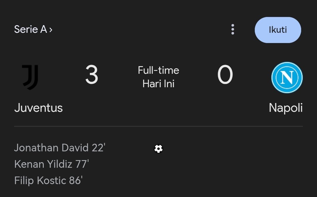 Kedua Pelatih bertemu di pertandingan Juventus vs Napoli yg sama-sama pernah membawa Napoli scudetto .
Mr. Spalleti lebih unggul dari Conte karena berhasil membawa Juventus menang telak 3-0.
Sekarang poin Juve terpaut 1 poin dari Napoli yg di posisi 3

#SerieA
#JuveNapoli