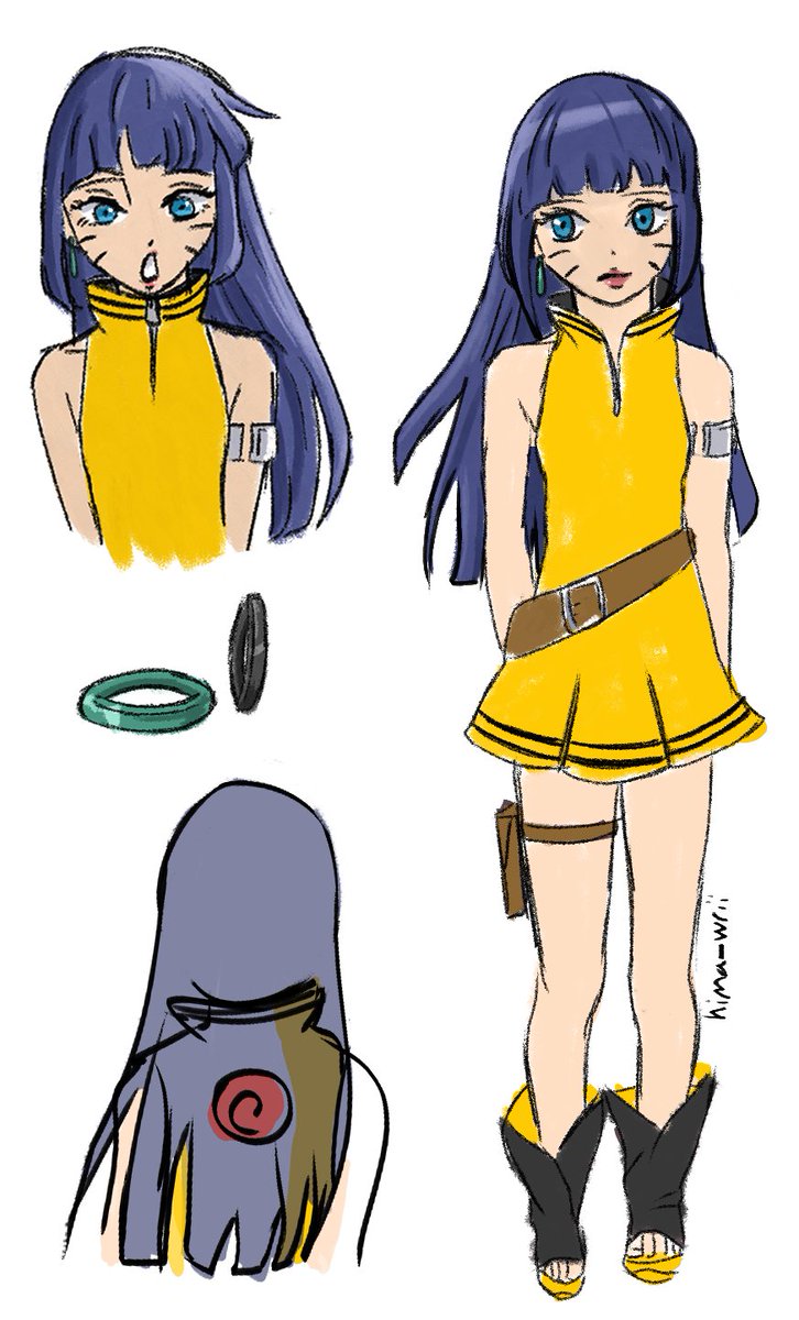 Himawari outfit redesign—Day 3 I wanted this design to be usable
