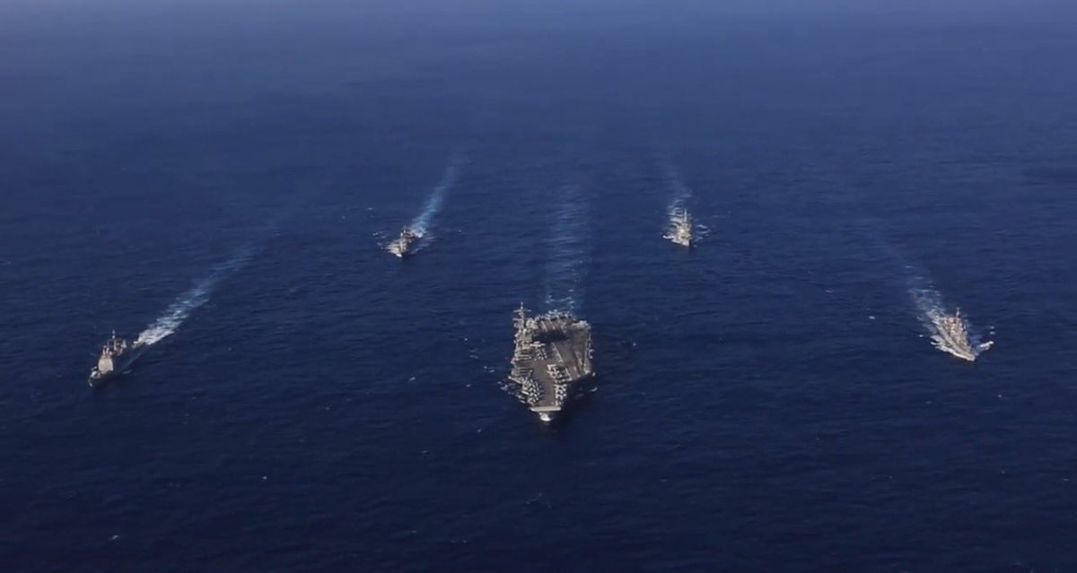 Osinttechnical's tweet image. The U.S. Navy’s Lincoln carrier strike group has arrived in the Middle East, per Israel’s Channel 13.

The group brings significant strike and air defense capabilities to the region.