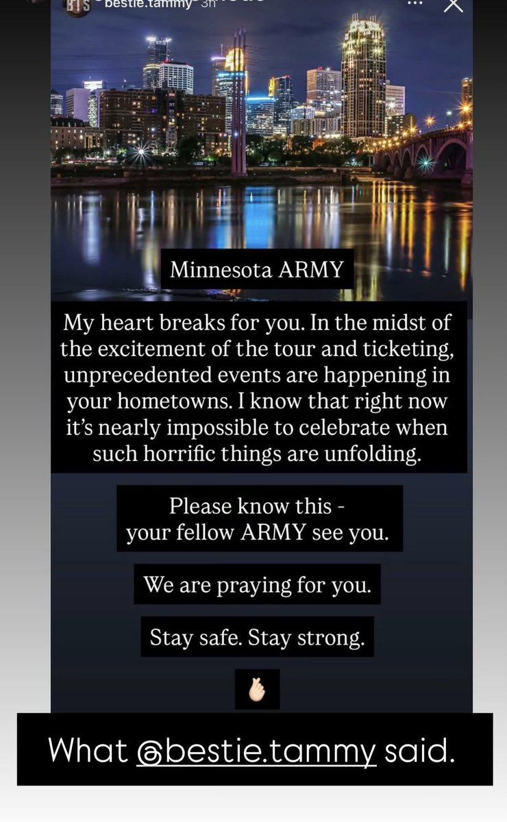 I needed to share this bc the last 24 hrs have been so hard in the 🇺🇸 and Minnesota army, esp. I just don’t have words. If you can, ask yourself what you can do for this country. No act, is too small. And remember, kindness is free 💔