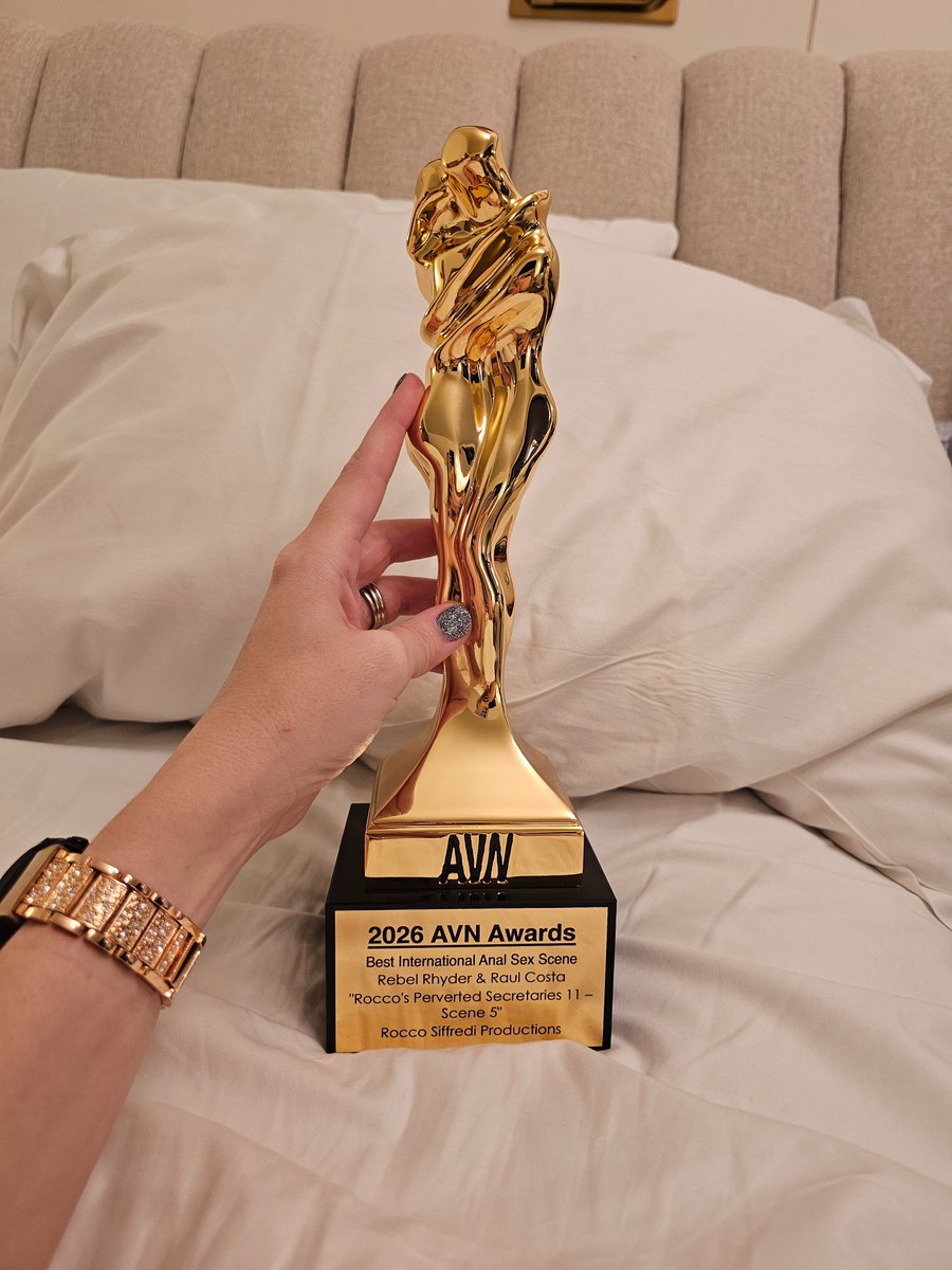 First AVN award🏆
Best International Anal Sex Scene with <a href="/RaulCostaxxx/">Raul Costa</a> directed by <a href="/RoccoSiffrediXX/">Rocco Siffredi</a>  

Thank you so much Rocco and Raul for such an incredible and unforgettable scene 🥰🥰🥰  <a href="/avnawards/">AVN Awards</a>