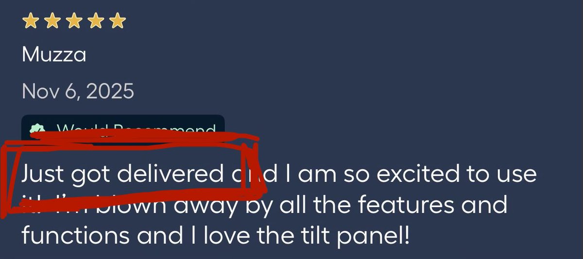 Folks, please don’t leave five star reviews for $4,000 ranges that were just delivered and you haven’t even used.

⭐️⭐️⭐️⭐️⭐️

“Just delivered! Looks gorgeous! Can’t wait to use it. Would definitely recommend!”