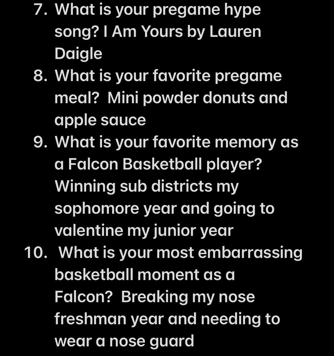 Our Last Senior Spotlight is Addi Strong!