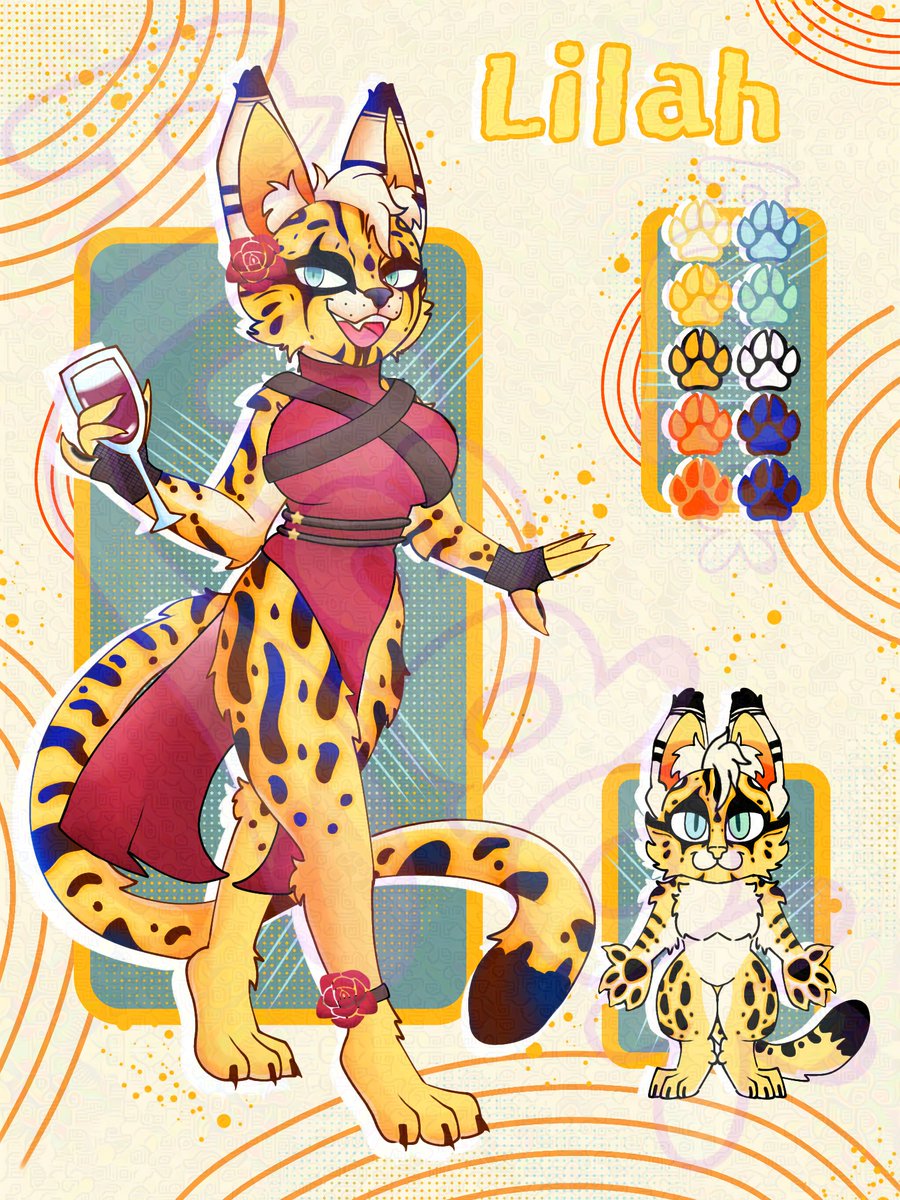 Eaeeee! Fiquem com a minha evolução da minha oc de serval! Ou gato maracujá kkkk #furryoc