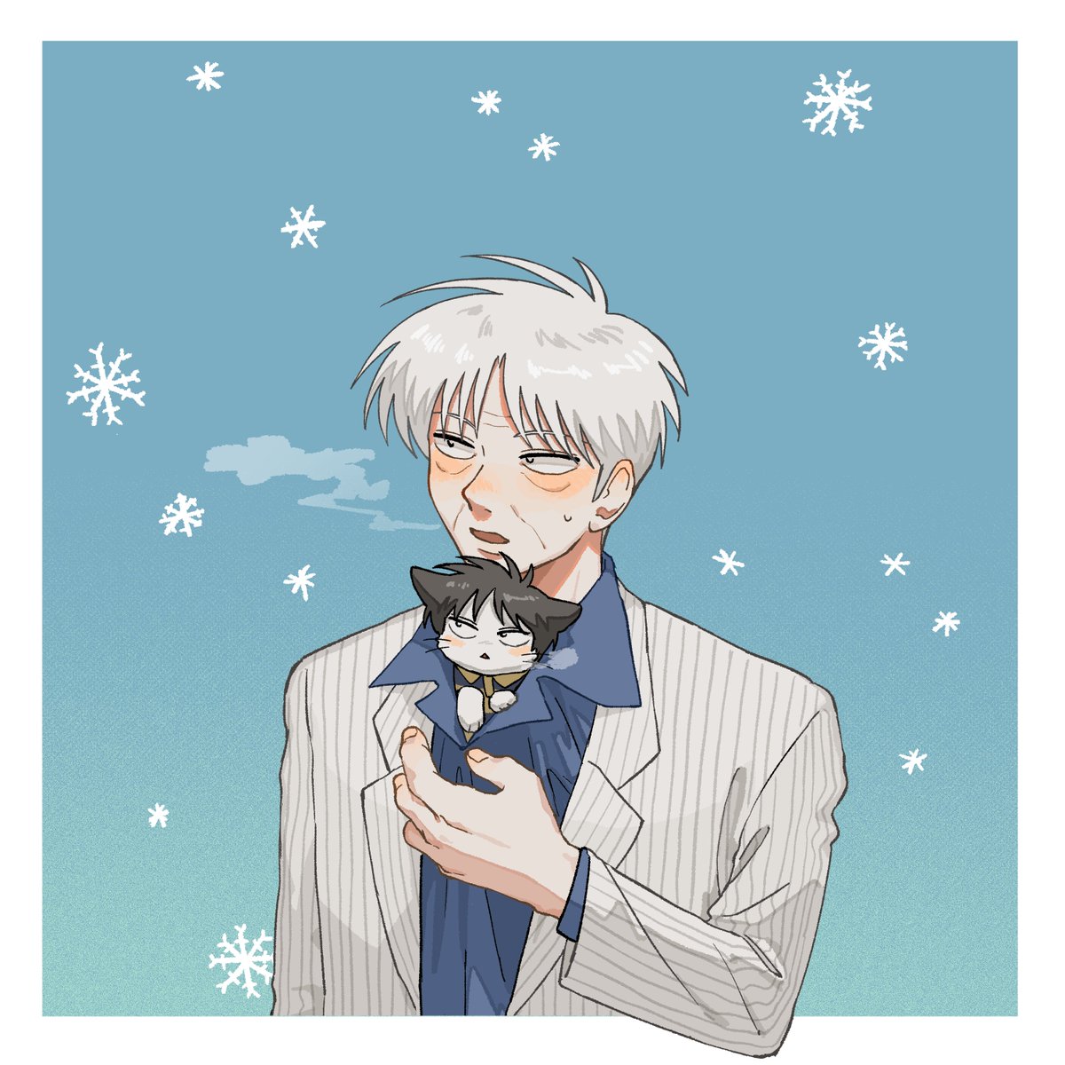 神域とひろ🐱描かせていただきました！！
いいねしてくださってありがとうございます！！
あったかくしてほしいな...🥰💕

#⃣いいねしてくださった方のメディア欄覗いて素敵絵を私の絵柄で描いてもいいですか