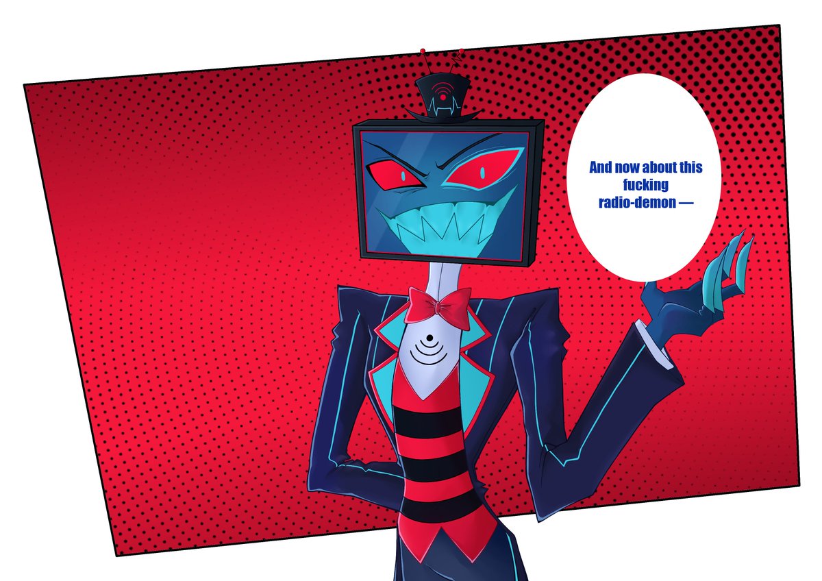 ChK_56's tweet photo. Alastor suddenly appeared on the Vox screen. Does this mean that Alastor is out of control and needs help? Omega Alastor!📺🦌

#HazbinHotel #Vox #Alastor #RadioStatic #radiosilence #voxal https://t.co/uPIJjybwcn