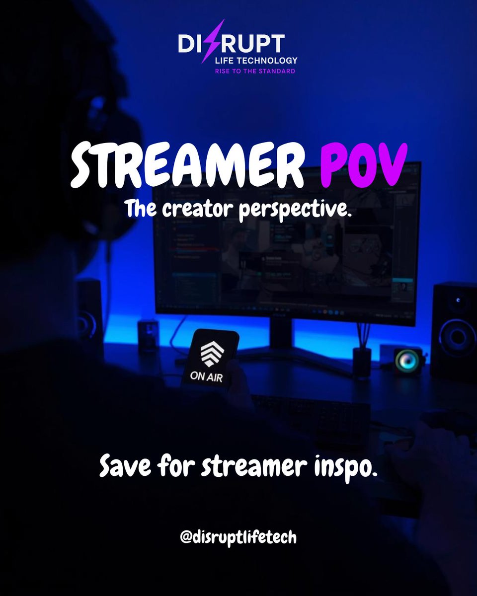 disruptlifetech's tweet image. 🎙️✨ Ever seen a live stream from the creator’s POV? Monitors lit, chat flying, adrenaline high. See the craft behind the broadcast.

💾 Save for streamer inspo!

@disruptlifetech | disruptlife.net
.
.
.
#Disrupt #ExpectImpact #ChallengeEverything #InnovationStartsHere
