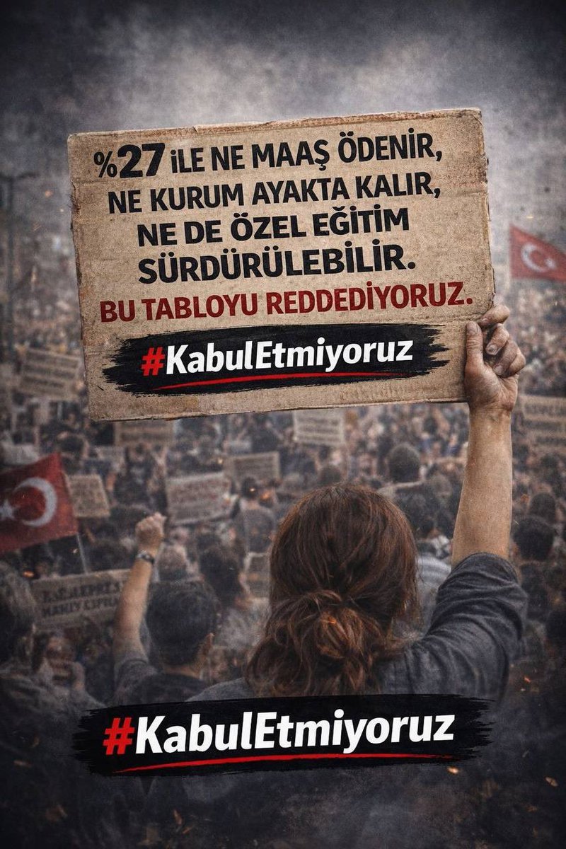 HamzaKaya80's tweet photo. Engelli bireylere sunulan hizmetin devamı için iyileştirme oranının revize edilmesi zorunludur. %27 artış saha gerçekliğinden uzaktır.
#KabulEtmiyoruz
@RTErdogan @EmineErdogan @tcbestepe @iletisim   @cbsbb @HMBakanligi @tcmeb @tcailesosyal @Yusuf__Tekin @memetsimsek https://t.co/EexXLcGPE8