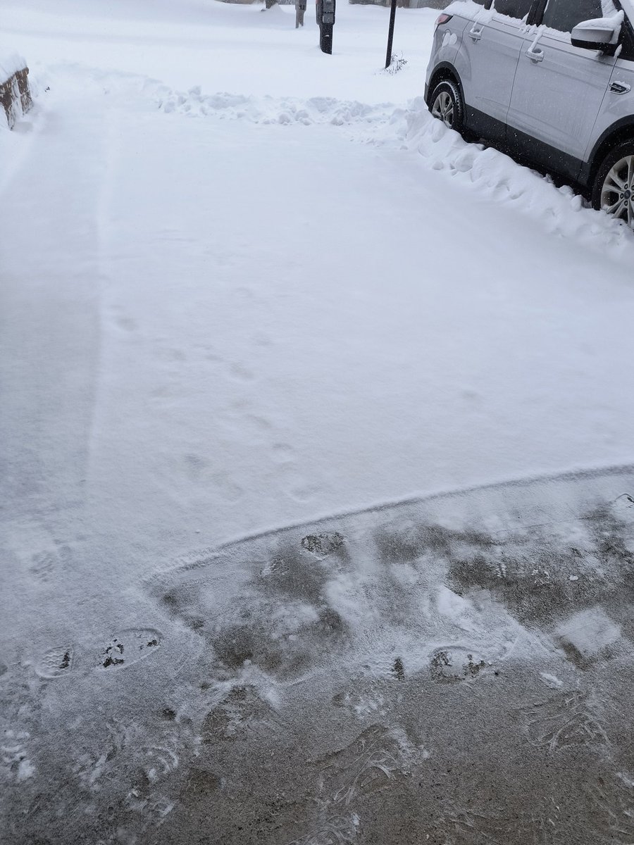 ItsHashtagBoy's tweet photo. Get to about the half way point and the driveway is already hidden again. Gonna be doing this all day 😭 https://t.co/5YaKcW94RU