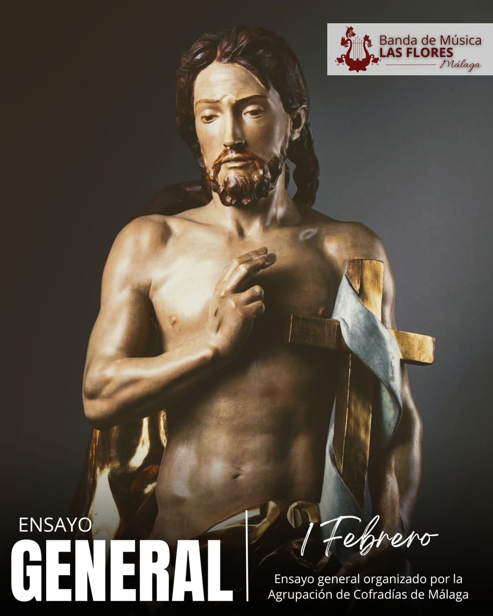 El próximo 1 de febrero participaremos en la #CuaresmaenSanJulián realizando un ensayo general, organizado por <a href="/cofradiasmalaga/">Agrupación de Cofradías de Semana Santa de Málaga</a> en la  iglesia de San Julián.

¡¡Os esperamos!! 😉🎶

📍Iglesia de San Julián 

🕚 11:00 h

#Suenalasflores
#bndLasFlores
#CuaresmaenSanJulián