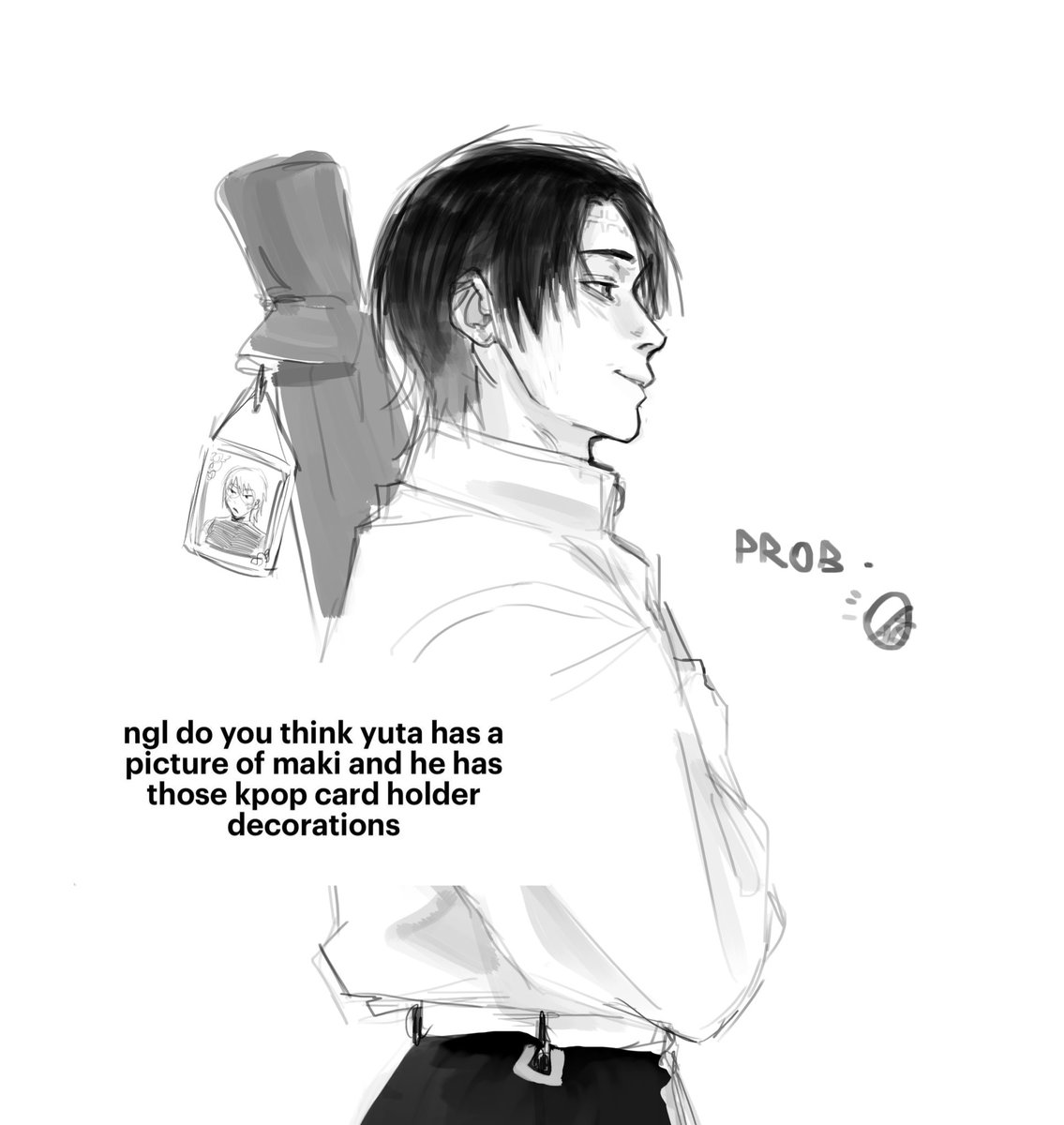 i think he loves having a piece of her around. #yutamaki