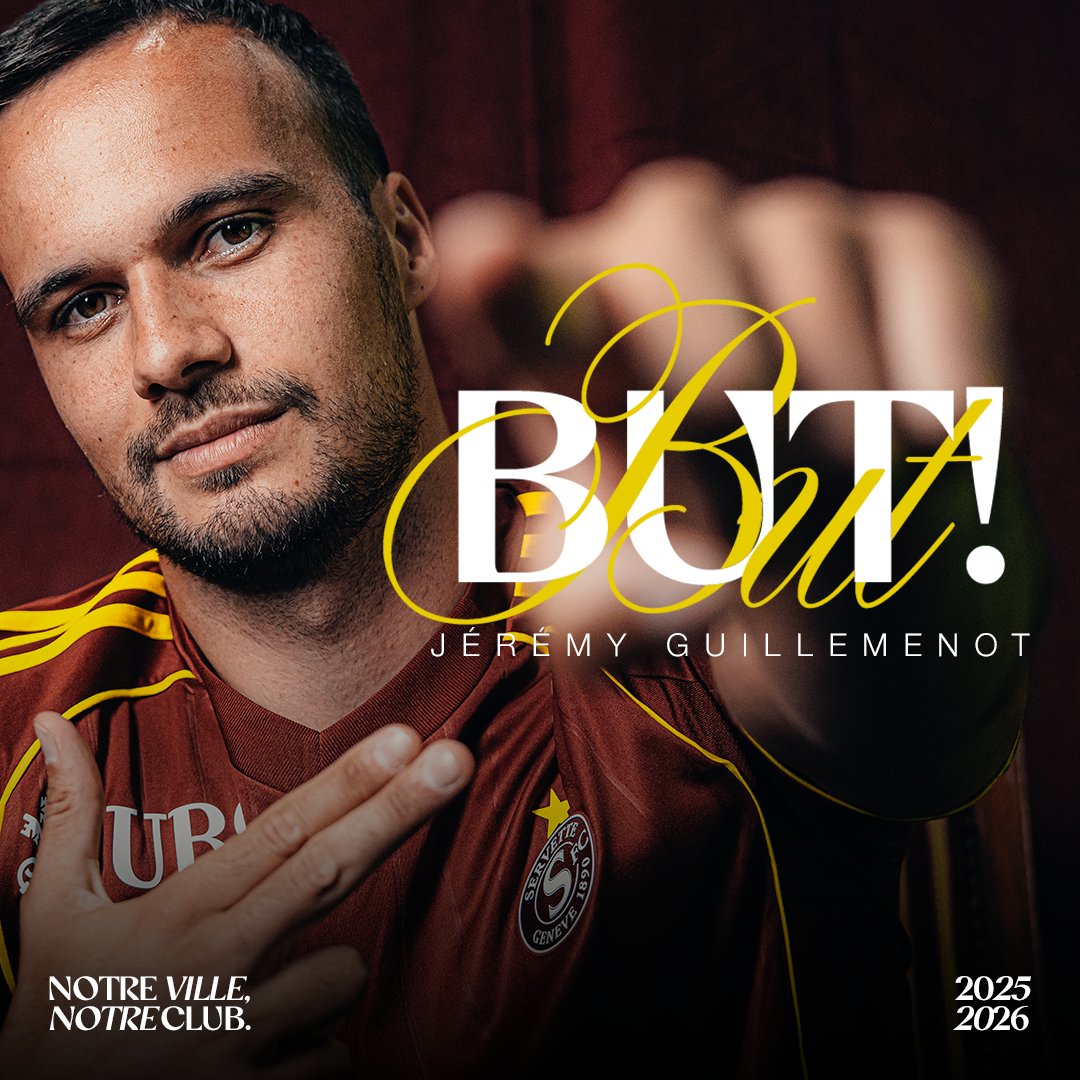 ServetteFC's tweet photo. 46' #FCSGSFC 2⃣-1⃣

BUUUT DE GUILLEMENOT ! 💪

Servette réduit le score ! ✅ https://t.co/D9MHhLRBJQ