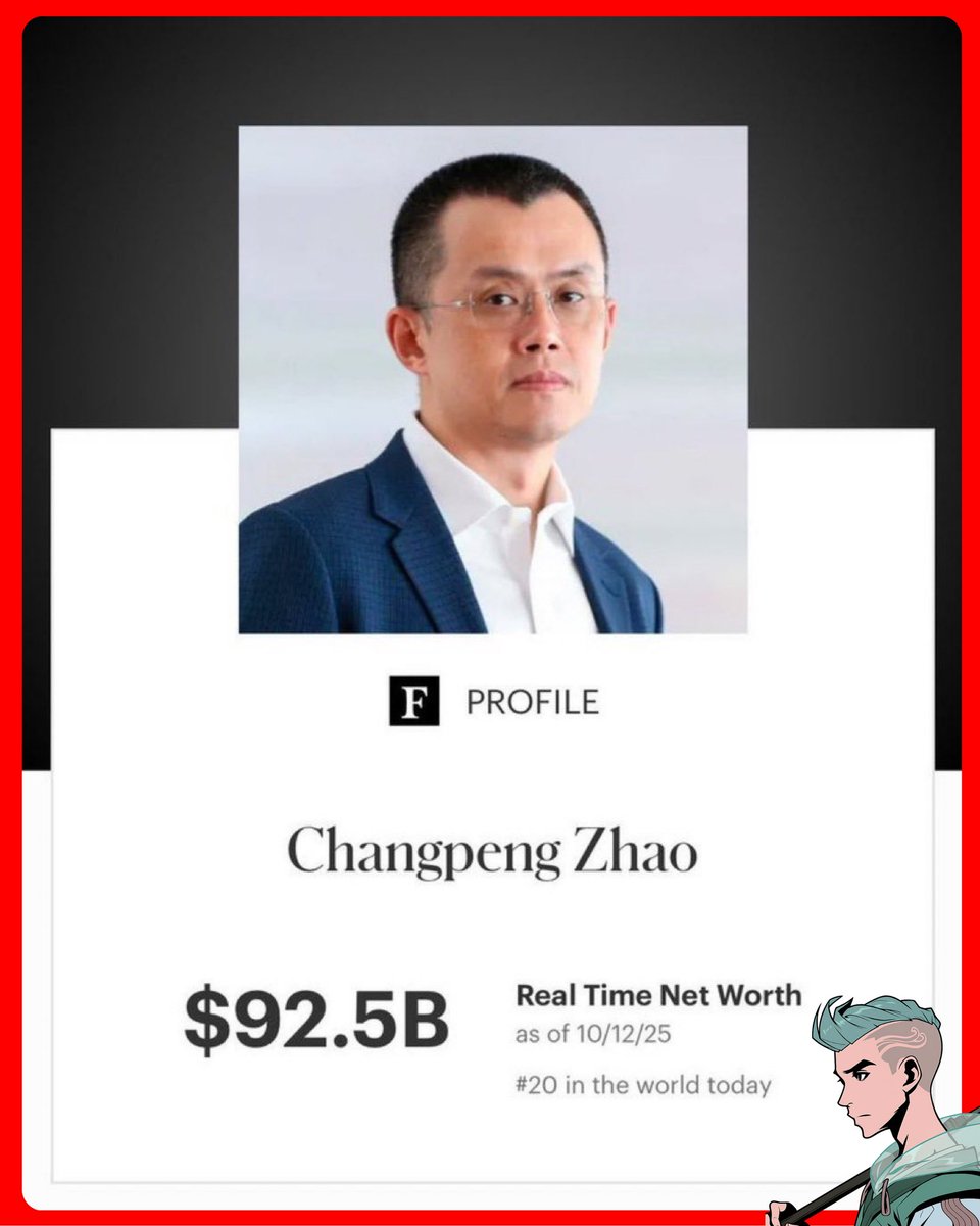 FYI : BANYAK ORANG BILANG CRYPTO ITU JUDI TAPI CZ KAYA DARI CRYPTO LOH DAN  MASUK 20 ORANG TERKAYA DI DUNIA Kamu udah siap jadi orang kaya ?