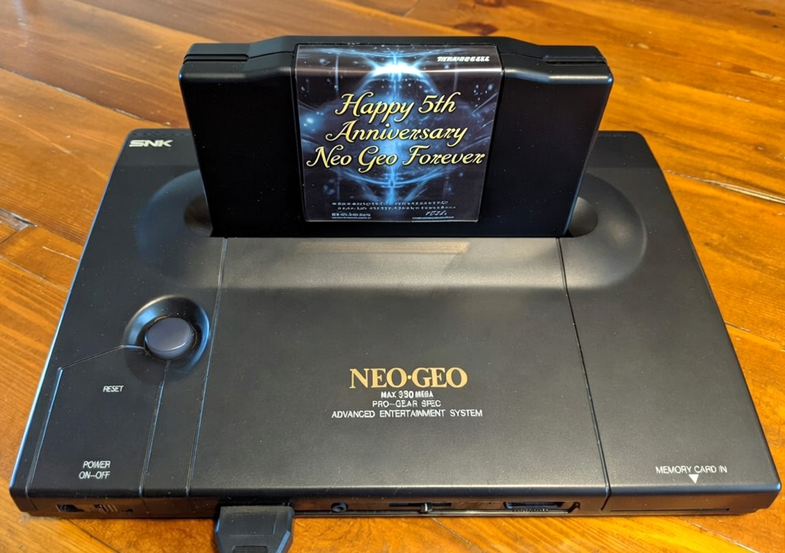 It's NeoGeoForever.com's 5th Anniversary! Thank you to everyone who has supported the site and the XTwitter account. Arigato Gozaimasu!
🎉 🎈 🍾 🕹️  🥳  🎈  🎇
#NeoGeo #SNK #RETROGAMING #retrogames #arcade