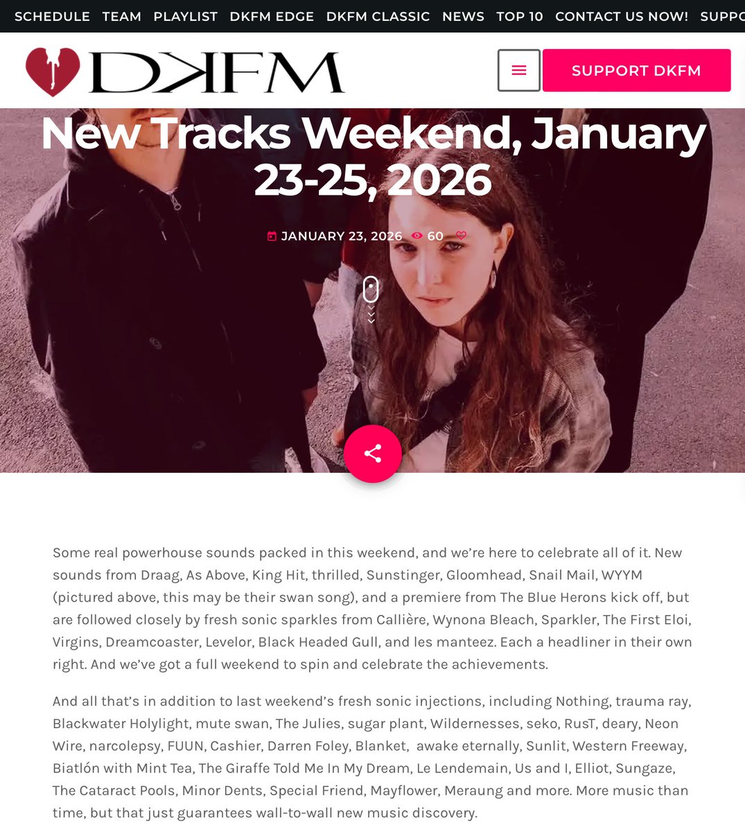 New Tracks Weekend, including <a href="/lesmanteez/">les manteez</a> January 23-25, 2026 decayfm.com/new-tracks-wee…