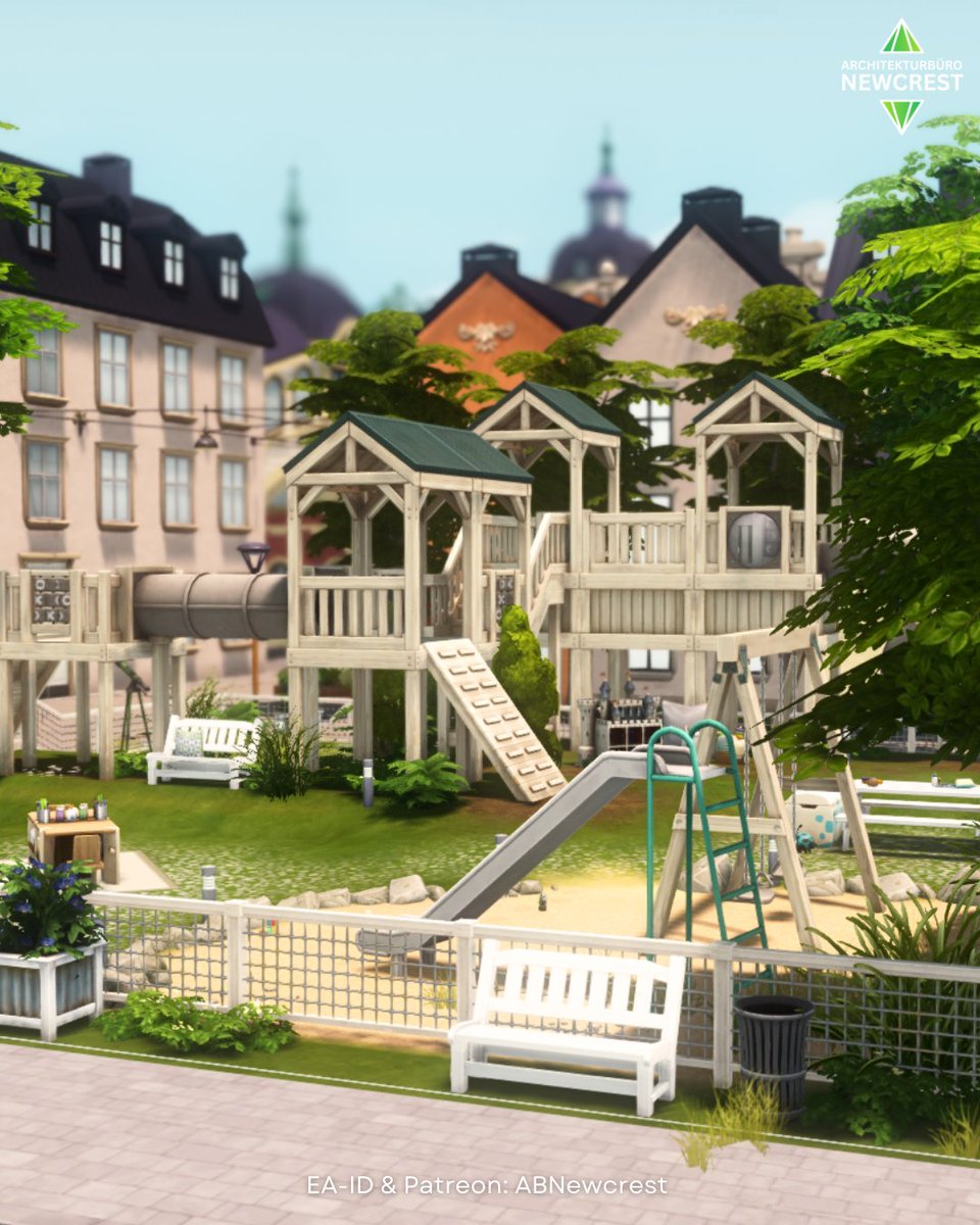 ABNewcrest's tweet photo. Sims 4 build "Adventurer's Playground"

It's a tiny lot, fitting into almost every neighbourhood. Many activities for toddlers and kids, but also for the parents.

🍀 Functional &amp; tested
🏘 only Adventure Awaits
✅ No CC
📐 20x20

In the EA gallery &amp; on Patre0n under ABNewcrest https://t.co/BKwL5NkbZm