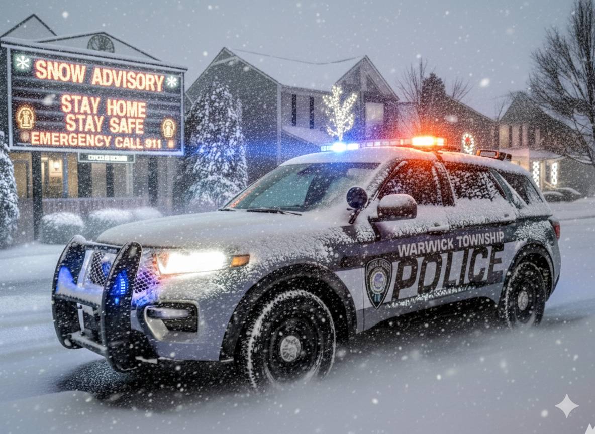 The snow is here! Please be safe!