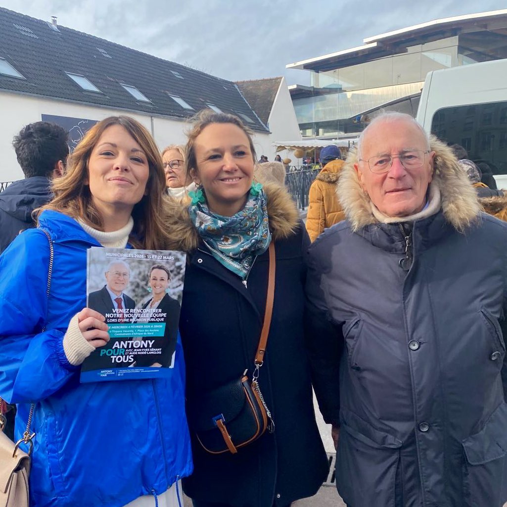Nombreux et plus mobilisés que jamais ce matin autour de Jean-Yves Sénant et Aude Nodé-Langlois, à moins de deux mois de l'élection municipale.

#Antony vous plait ? On continue !