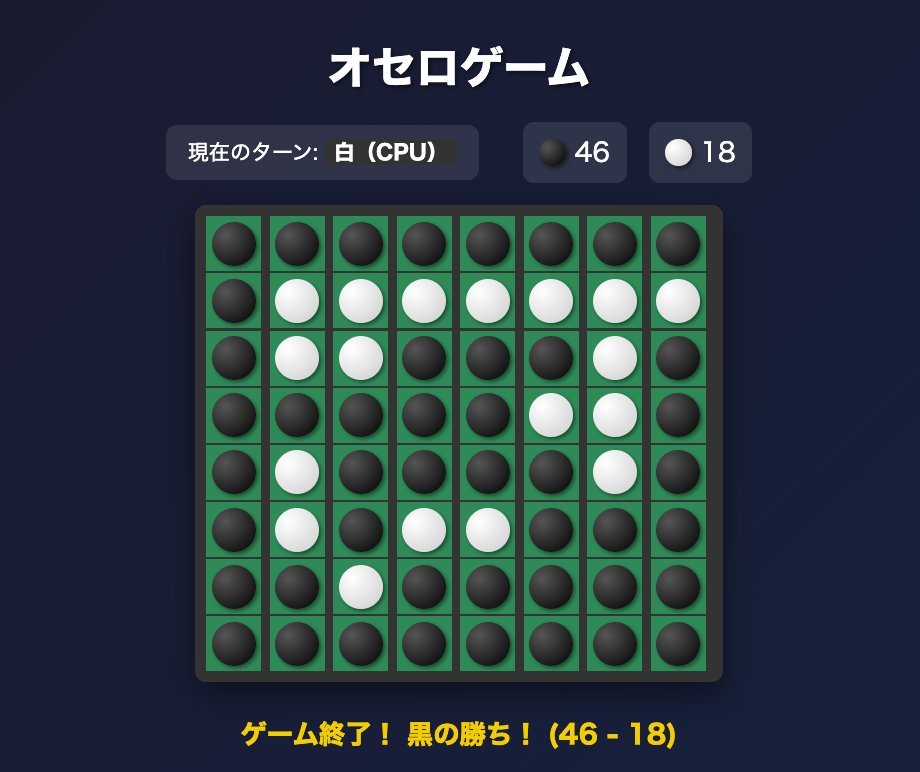 とりあえず簡単なところからということでAIによるオセロ やりたいこと